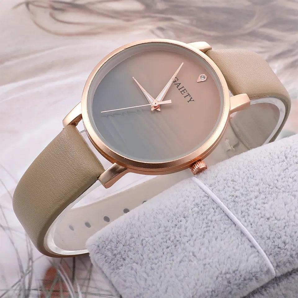 GAIETY Elegant Simplicity Ladies Dress Wristwatches Women