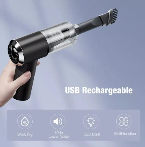 3 in 1 Portable Vacum Cleaner Duster Blower Air Pump Wireless