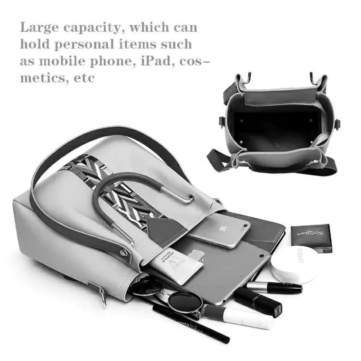 Bag X 4 Piece Luxury Hand Bagset for Girls - Leather Cross Body & Shoulder Bag