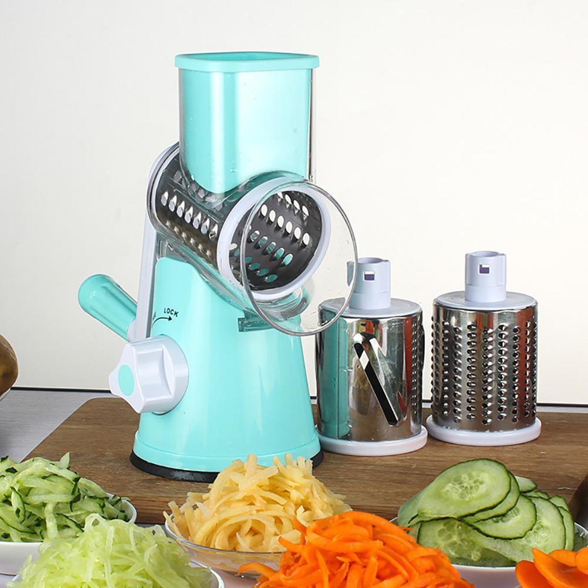 Manual Vegetable Cutter Slicer Round ,Grater,3 in1 Slicer,kadokash,