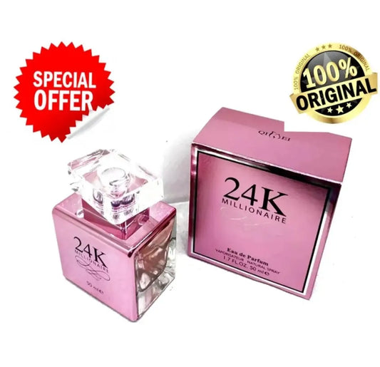 24K Millionaire Perfume - Pink - EDP - 50ml - Long Lasting